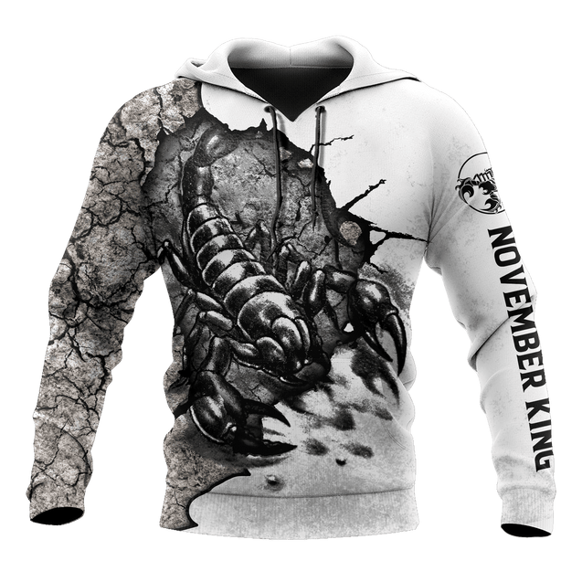 Scorpio November King 3D All Over Printed Shirts For Men and Women