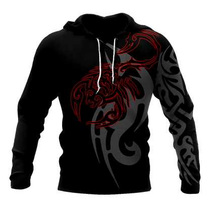 Scorpio Tattoo 3D All Over Printed Shirt for Men and Women