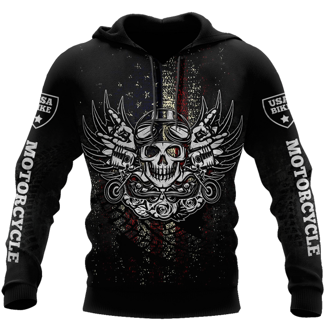 Awesome Skull Motorbike Combo Hoodie AM072060-LAM-Apparel-LAM-Hoodie-S-Vibe Cosy™