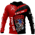 Hooked on Freedom Fish on Fishing 3D printed shirts for men and women