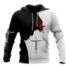 Premium Christian Jesus Catholic Customize Name 3D Printed Unisex Shirts