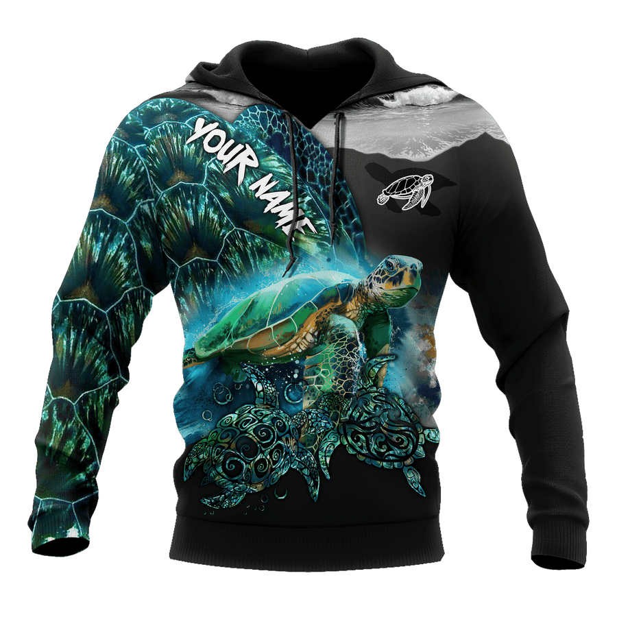 Turtle 3D Hoodie shirt for men and women customize name AM102025