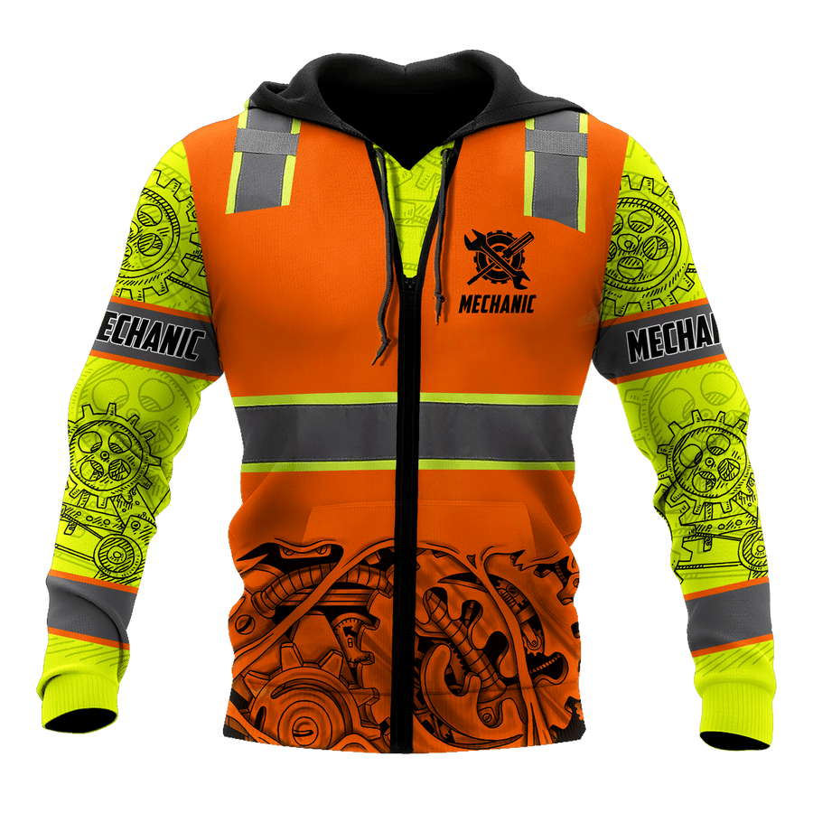 Mechanic 3D All Over Printed Hoodie For Men and Women AM102026