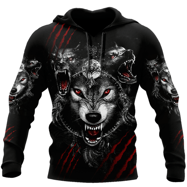 Wolf 3D All Over Printed Hoodie For Men and Women AM082071