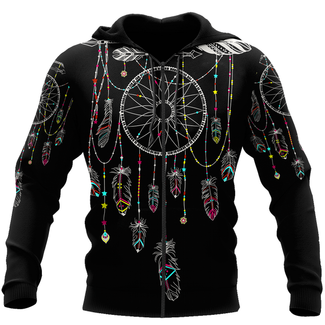 Native American Dreamcatcher 3D All Over Printed Shirts For Men and Women TT062060-Apparel-TT-Zipped Hoodie-S-Vibe Cosy™