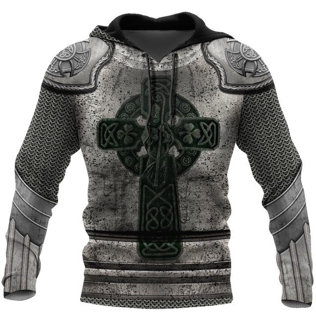 Irish Armor Warrior Knight Chainmail 3D All Over Printed Shirts For Men and Women AM270201-Apparel-TT-Hoodie-S-Vibe Cosy™