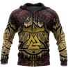 Valknut Viking All Over-ALL OVER PRINT HOODIES-HP Arts-Hoodie-S-Vibe Cosy™
