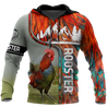 Rooster 3D All Over Printed Shirts for Men and Women AM030103-Apparel-TT-Hoodie-S-Vibe Cosy™