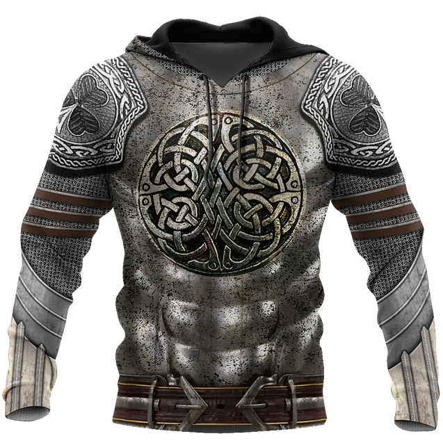 Irish Armor Warrior Knight Chainmail 3D All Over Printed Shirts For Men and Women AM250205-Apparel-TT-Hoodie-S-Vibe Cosy™