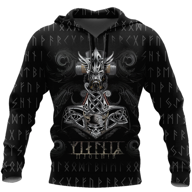 Viking Hoodie Mjolnir-Apparel-HP Arts-Hoodie-S-Vibe Cosy™