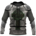 Irish Armor Knight Warrior Chainmail 3D All Over Printed Shirts For Men and Women AM280201-Apparel-TT-Hoodie-S-Vibe Cosy™