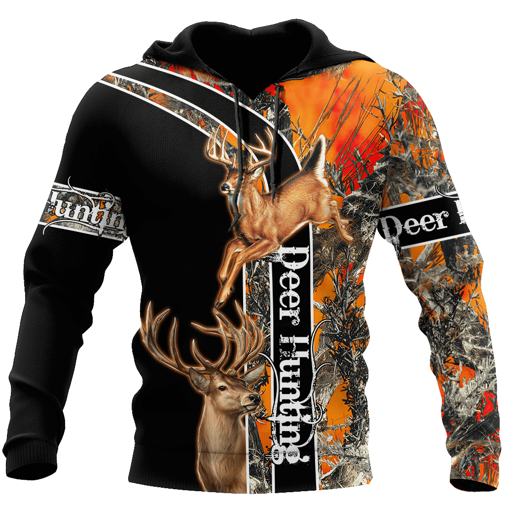 Deer Hunting Hoodie 3D All Over Printed Shirts For Men LAM