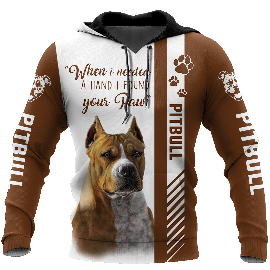 Pitbull 3D All Over Printed Shirts for Men and Women AM090106-Apparel-TT-Hoodie-S-Vibe Cosy™