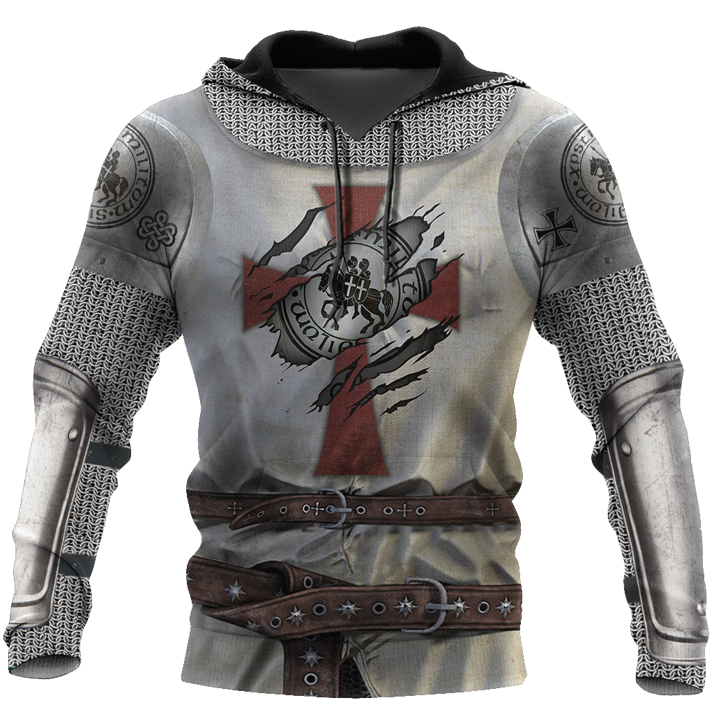 3D All Over Printed Knight Templar Version 3.0-Apparel-HP Arts-Hoodie-S-Vibe Cosy™