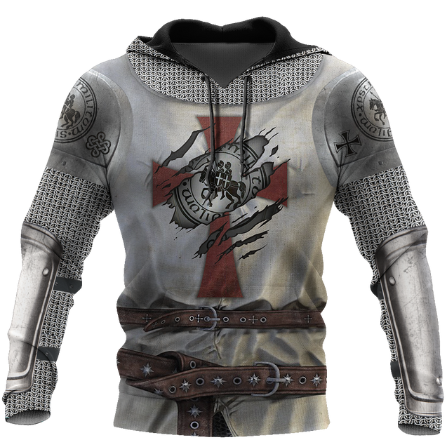 3D All Over Printed Knight Templar Version 3.0-Apparel-HP Arts-Hoodie-S-Vibe Cosy™