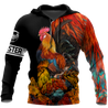 Rooster 3D All Over Printed Shirts for Men and Women AM030104-Apparel-TT-Hoodie-S-Vibe Cosy™