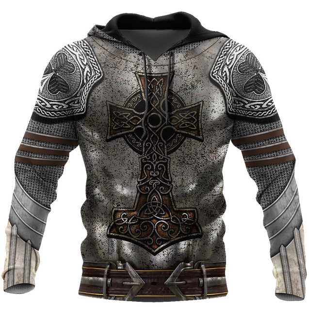 Irish Armor Warrior Chainmail 3D All Over Printed Shirts For Men and Women AM250203-Apparel-TT-Hoodie-S-Vibe Cosy™