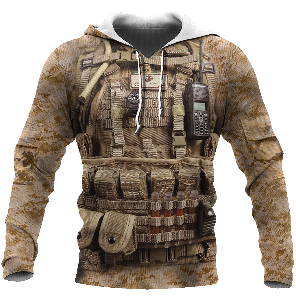 All Over Printed Marine Corps Uniforms-Apparel-HP Arts-Hoodie-S-Vibe Cosy™