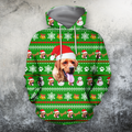 3D All Over Print Dog Christmas-Apparel-HbArts-Hoodie-S-Vibe Cosy™
