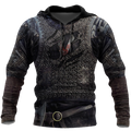 3D All Over Printed Vikings Armor Tops-Apparel-HP Arts-Hoodie-S-Vibe Cosy™