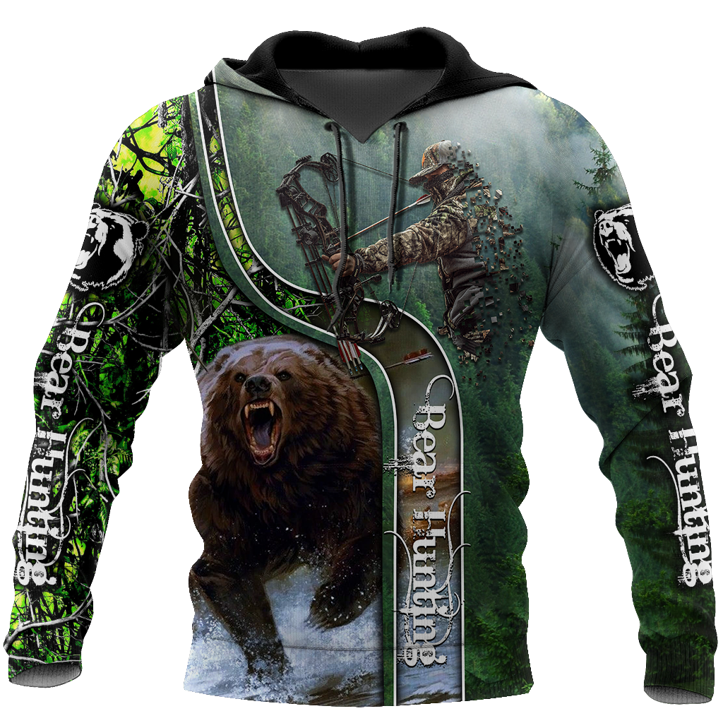 Bear hunting or Bow hunting camo 3D all over printed shirts for men and women AM111201 PL-Apparel-PL8386-Hoodie-S-Vibe Cosy™