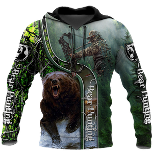 Bear hunting or Bow hunting camo 3D all over printed shirts for men and women AM111201 PL-Apparel-PL8386-Hoodie-S-Vibe Cosy™