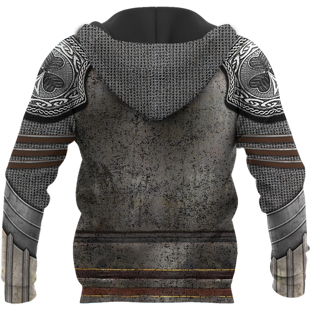 Irish Armor Warrior Knight Chainmail 3D All Over Printed Shirts For Men and Women AM260201-Apparel-TT-Hoodie-S-Vibe Cosy™