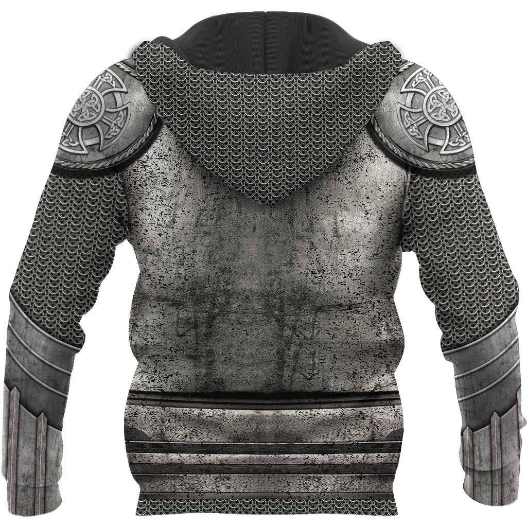 Irish Armor Knight Warrior Chainmail 3D All Over Printed Shirts For Men and Women AM280201-Apparel-TT-Hoodie-S-Vibe Cosy™