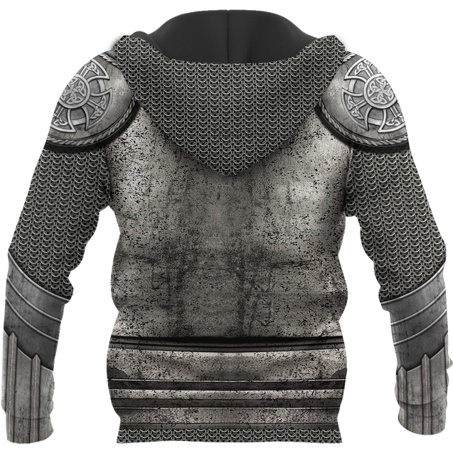 Irish Armor Knight Warrior Chainmail 3D All Over Printed Shirts For Men and Women AM280201-Apparel-TT-Hoodie-S-Vibe Cosy™