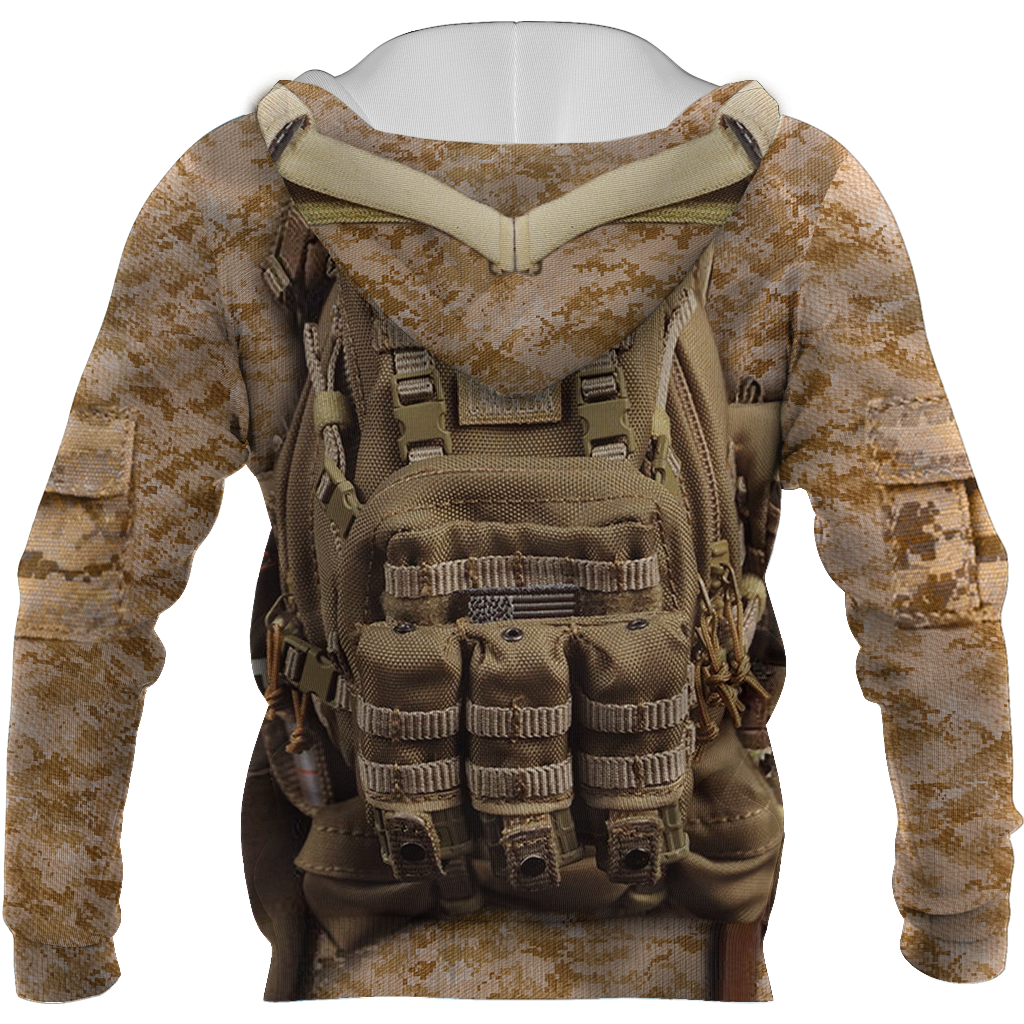 All Over Printed Marine Corps Uniforms-Apparel-HP Arts-Hoodie-S-Vibe Cosy™
