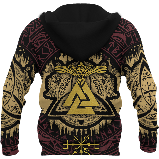 Valknut Viking All Over-ALL OVER PRINT HOODIES-HP Arts-Hoodie-S-Vibe Cosy™