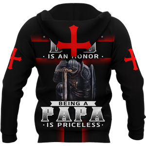Being a Dad is an Honor Being a Papa is Priceless-Apparel-HP Arts-Hoodie-S-Vibe Cosy™
