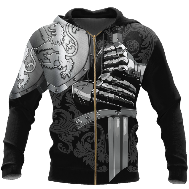 Scottish Lion Armor 3D All Over Printed Shirts for Men and Women AM240201-Apparel-TT-Zipped Hoodie-S-Vibe Cosy™