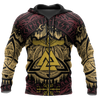Valknut Viking All Over-ALL OVER PRINT HOODIES-HP Arts-Zipped-S-Vibe Cosy™