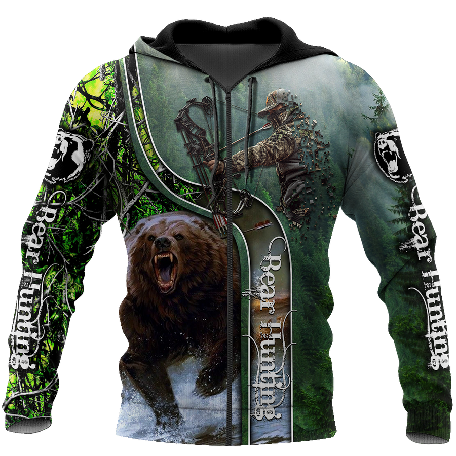 Bear hunting or Bow hunting camo 3D all over printed shirts for men and women AM111201 PL-Apparel-PL8386-Hoodie-S-Vibe Cosy™