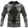 Irish Armor Knight Warrior Chainmail 3D All Over Printed Shirts For Men and Women AM280201-Apparel-TT-Zipped Hoodie-S-Vibe Cosy™