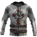 3D All Over Printed Knight Templar Version 3.0-Apparel-HP Arts-ZIPPED HOODIE-S-Vibe Cosy™