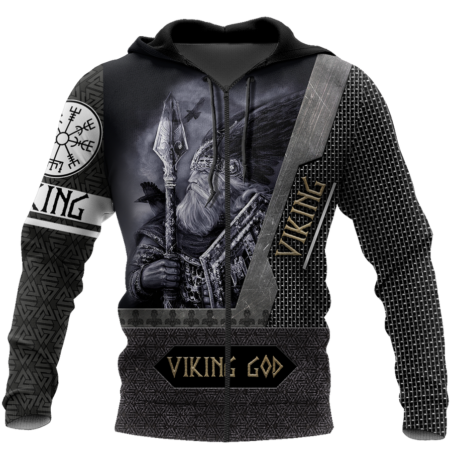 VIKING GOD 3D ALL OVER PRINTED-Apparel-HP Arts-Hoodie-S-Vibe Cosy™