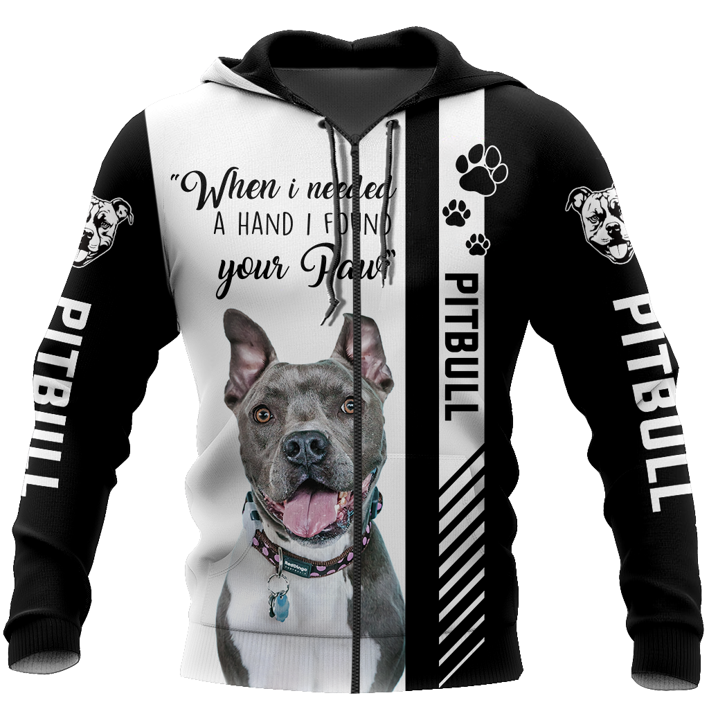 Pitbull 3D All Over Printed Shirts for Men and Women AM090105-Apparel-TT-Zipped Hoodie-S-Vibe Cosy™
