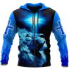 Way Maker Miracle Worker Promise Keeper Light In The Darkness Blue Lion All Over Printed Shirt - Amaze Style™-Apparel