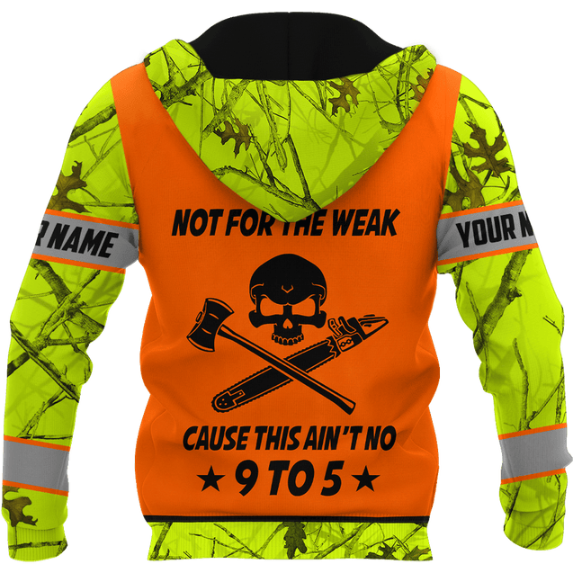 3D Chainsaw Logger Custom Name Unisex Shirts AM102055