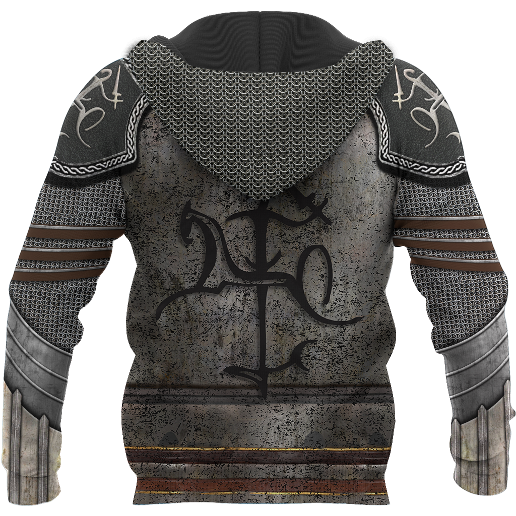 Lithuania Armor Knight Warrior Chainmail 3D All Over Printed Shirts For Men and Women AM120301-Apparel-TT-Hoodie-S-Vibe Cosy™