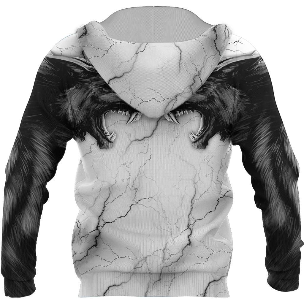 Tattoo wolf 3D hoodie shirt for men and women AM102014