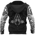 Odin Viking Tattoo Style Pullover-Apparel-HP Arts-Hoodie-S-Vibe Cosy™