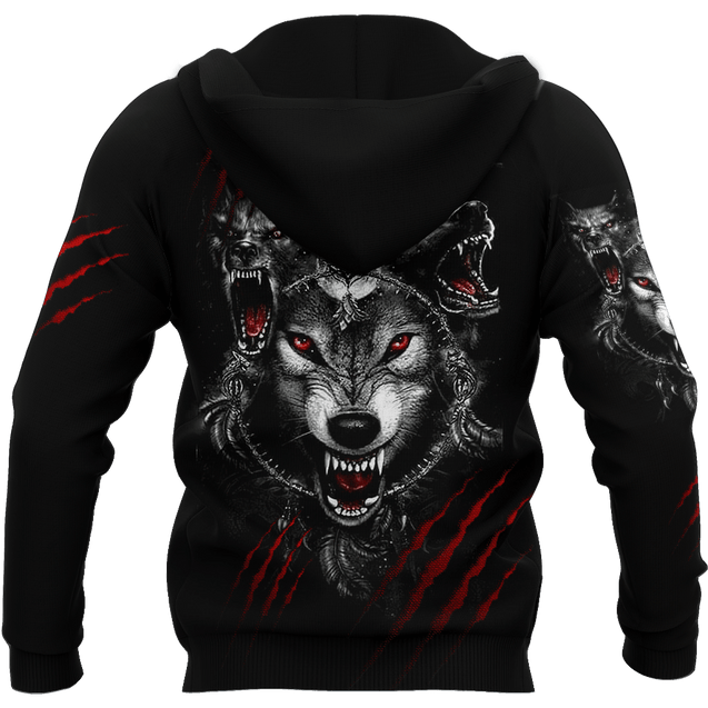 Wolf 3D All Over Printed Hoodie For Men and Women AM082071S1