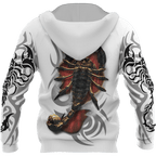 Scorpio Tribal Tattoo 3D All Over Printed Shirt for Men and Women