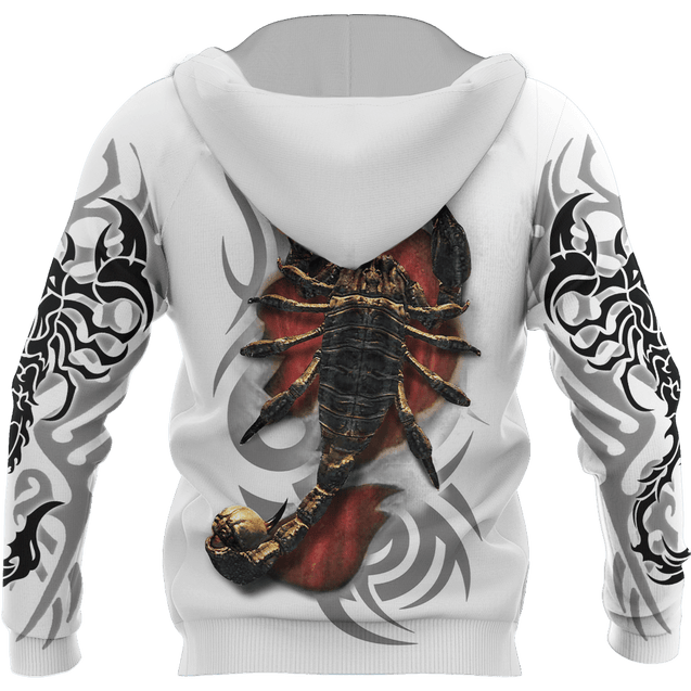 Scorpio Tribal Tattoo 3D All Over Printed Shirt for Men and Women