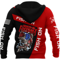 Hooked on Freedom Fish on Fishing 3D printed shirts for men and women