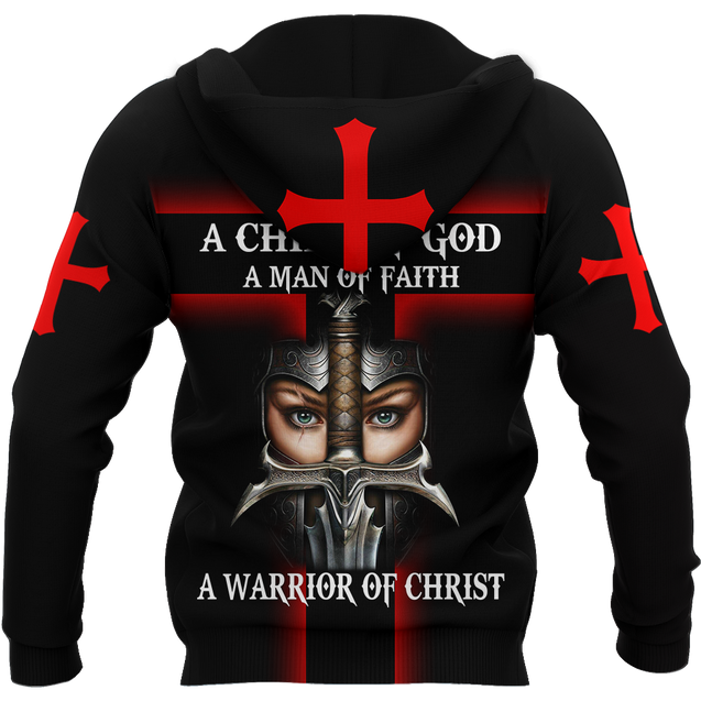 A CHILD OF GOD A WOMAN OF FAITH A WARRIOR OF CHRIST JESUS ALL OVER PRINTED SHIRTS - Amaze Style™-Apparel