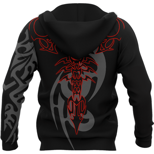 Scorpio Tattoo 3D All Over Printed Shirt for Men and Women